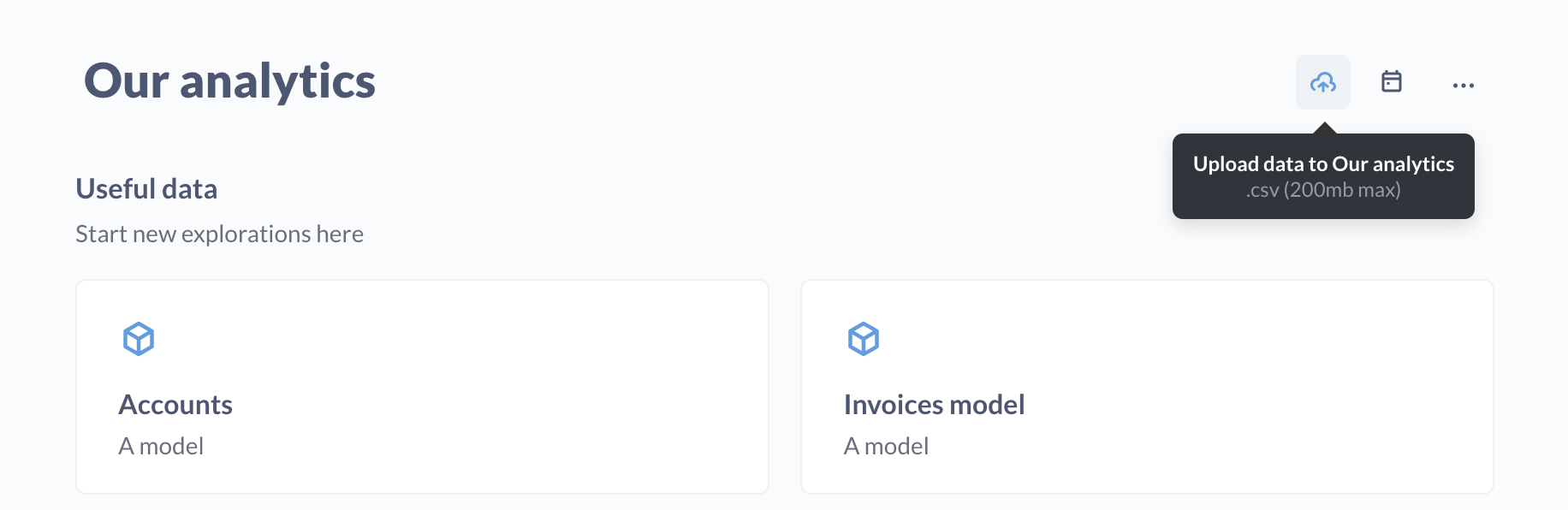 Upload CSV data