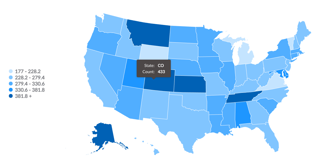 United states region map