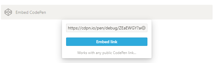 Embedding link in Notion