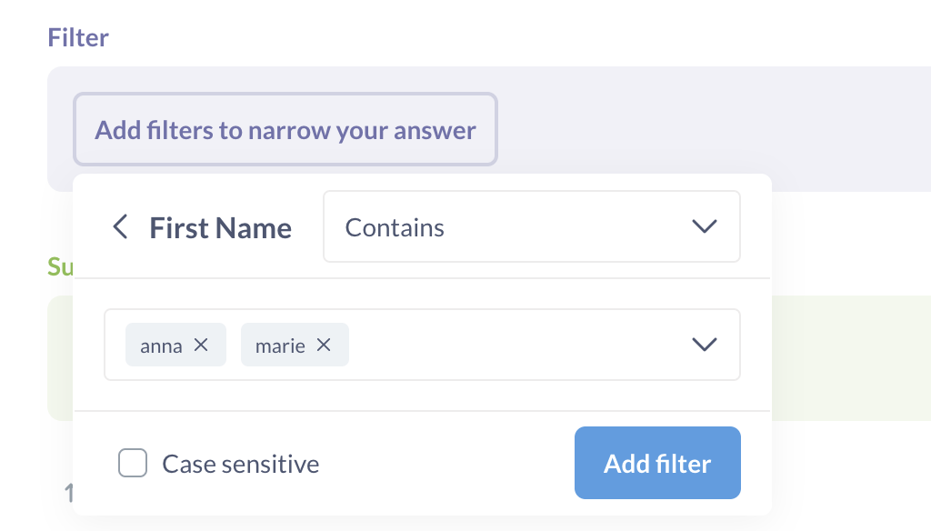 Contains filter with two values